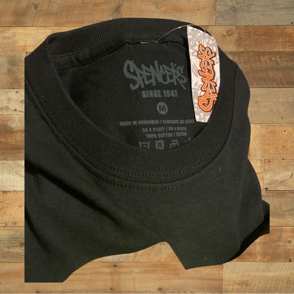 Spencer’s Halloween Smiley World China Market Dripping Skull Shirt Emo Scene Kid - Picture 4 of 5